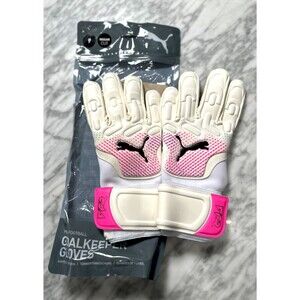 Puma Goalkeeper Football Soccer Gloves Unisex Size 9 041926 01 White NEW